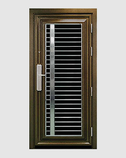 double stainless steel security doors